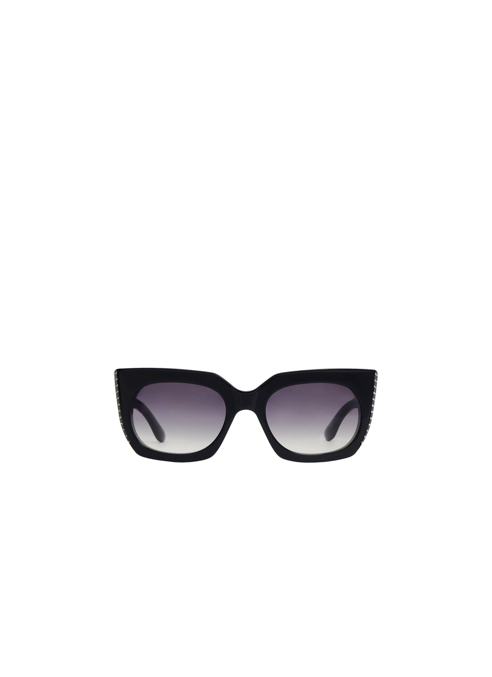 Square Sunglasses - Black & Grey