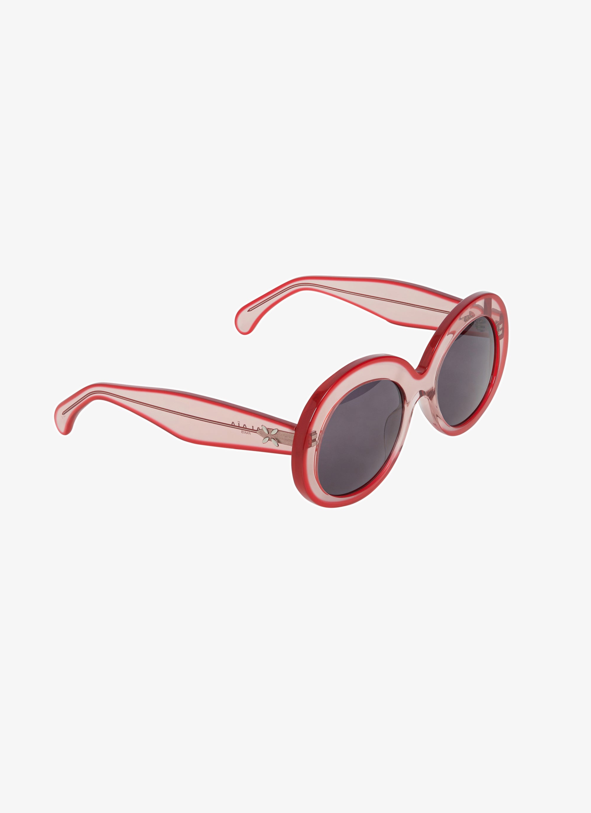 Lunettes de soleil rondes - Rose & Gris