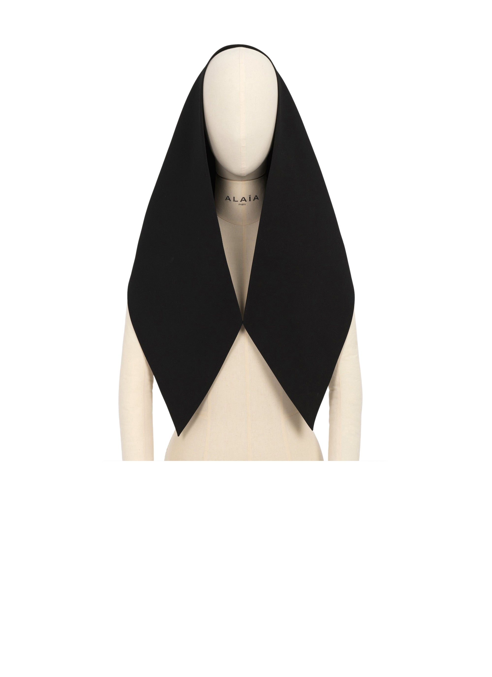 Wool hood - Alaia Black
