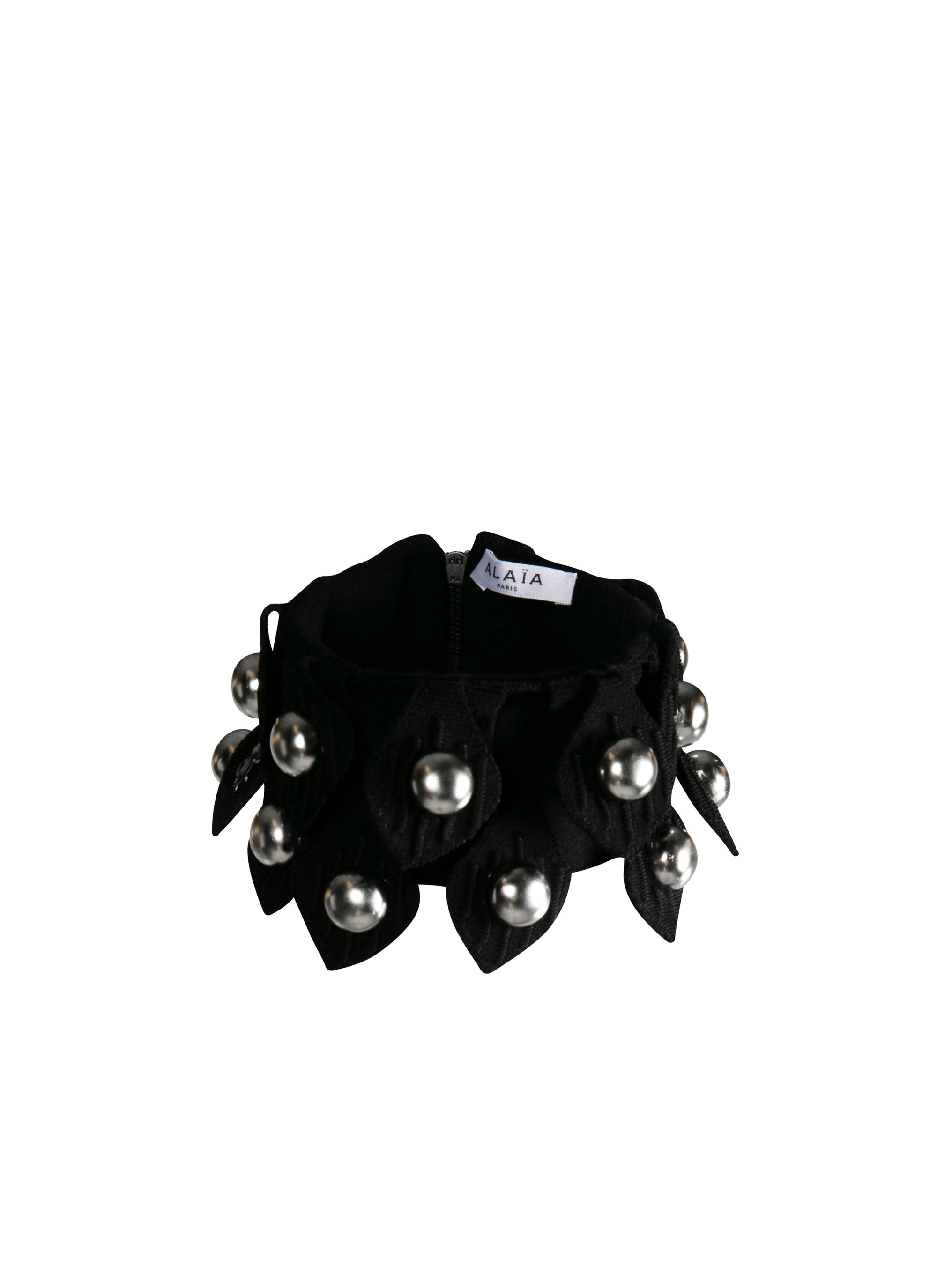 Embroidered mesh choker - Black Alaïa