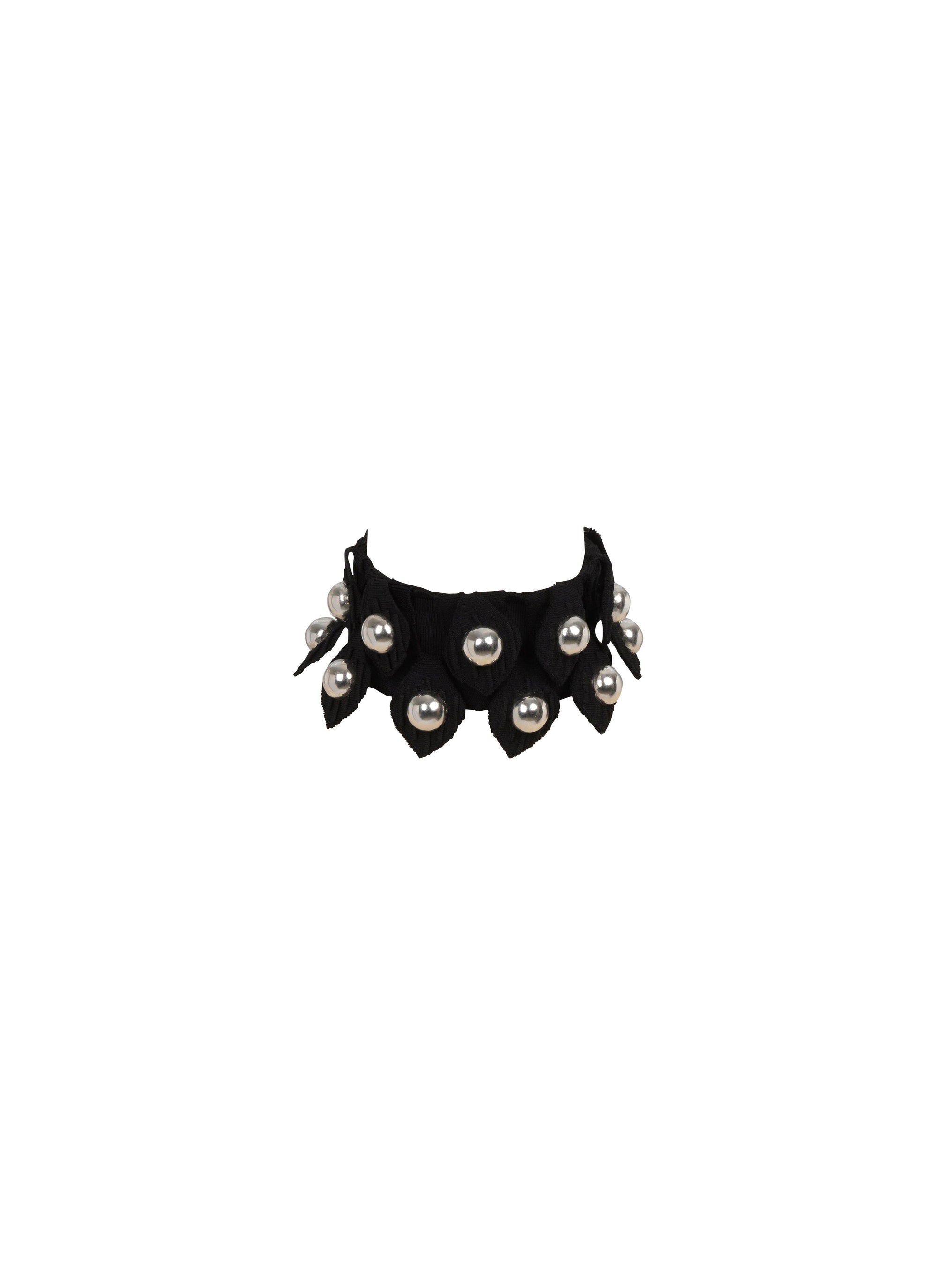 Embroidered mesh choker - Black Alaïa