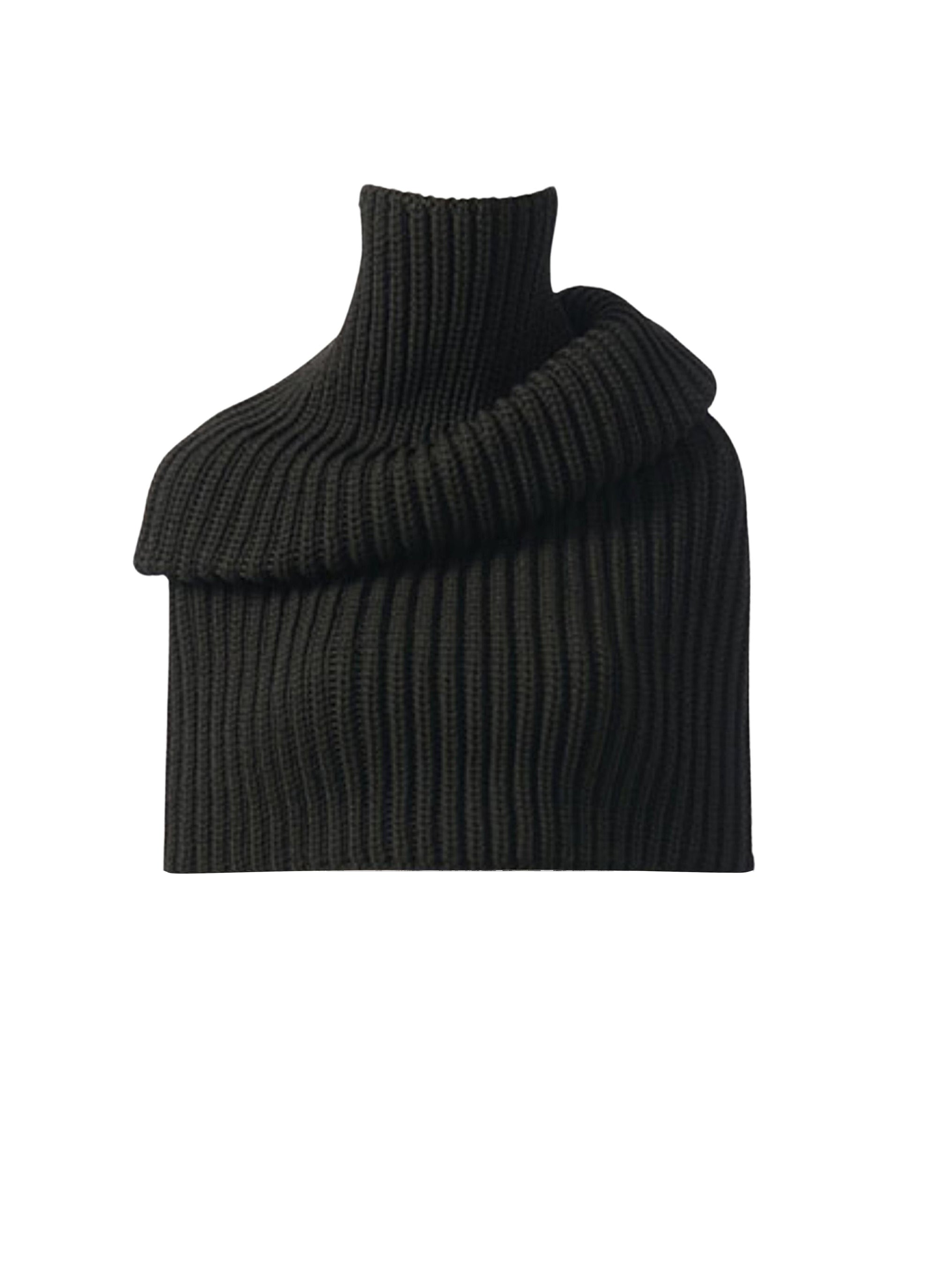 Écharpe Detroit plastron - Noir Alaïa