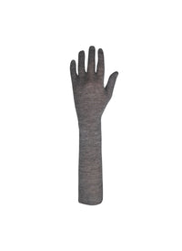 Soft cashmere and silk gloves - Mottled grey