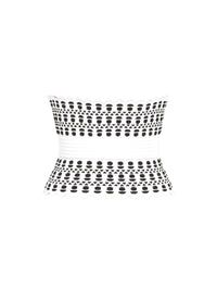 Ceinture corset - Blanc & Noir