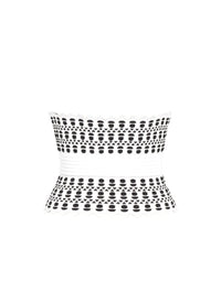 Ceinture corset Vienne - Blanc & Noir