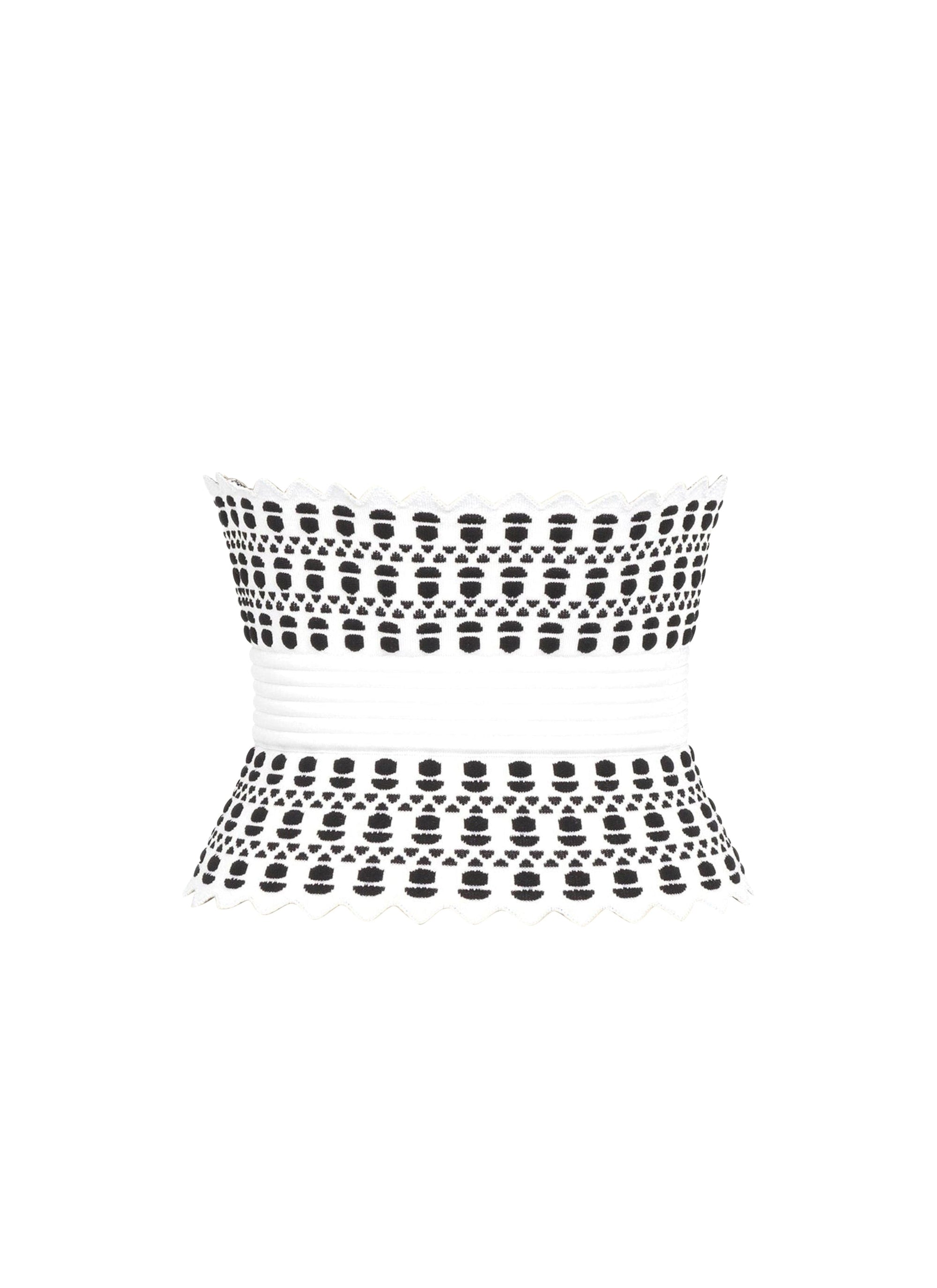 Ceinture corset Vienne - Blanc & Noir