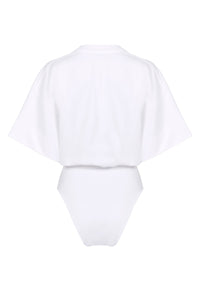 Body t-shirt à logo - Blanc & Noir