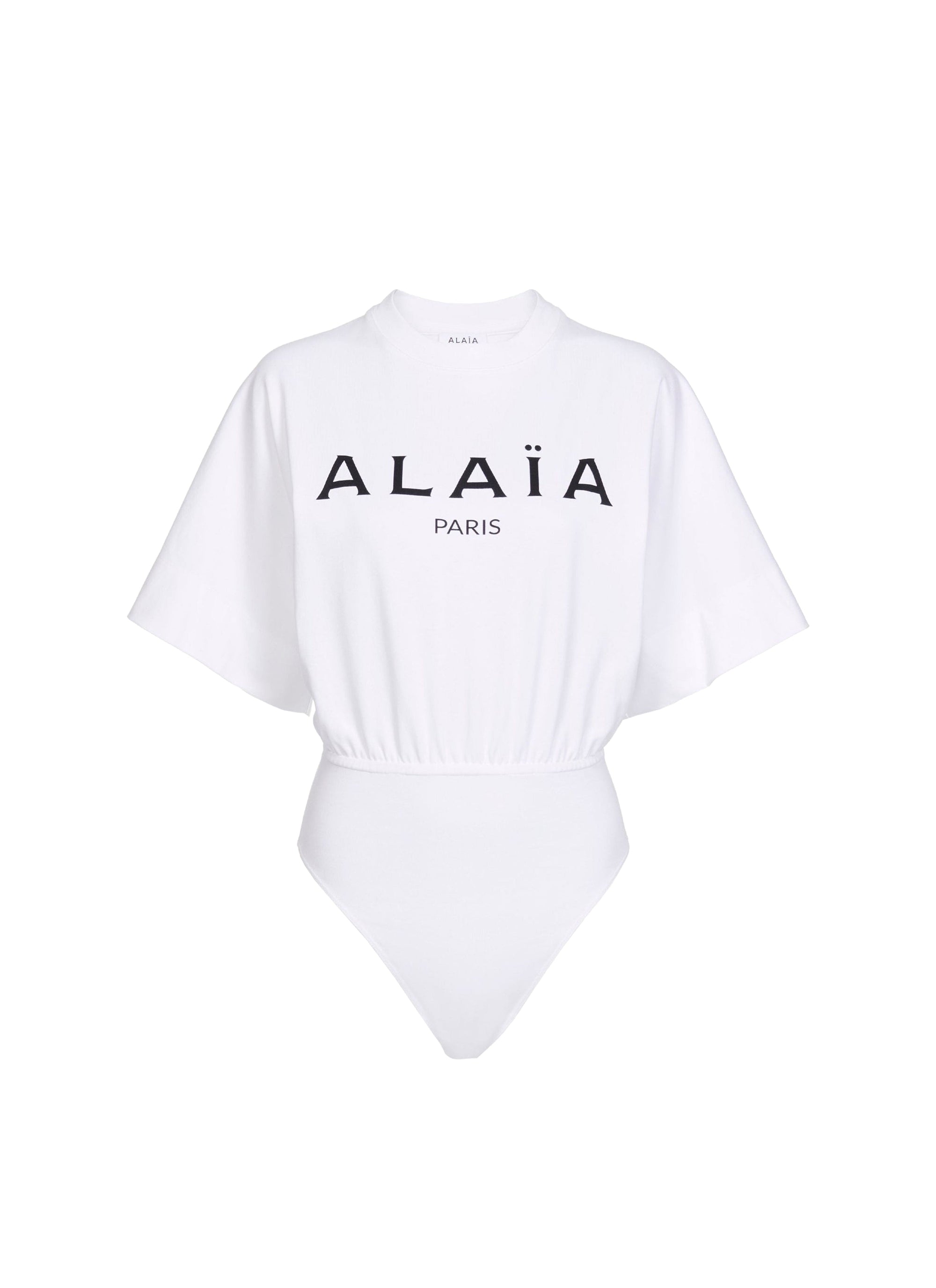 Body t-shirt à logo - Blanc & Noir