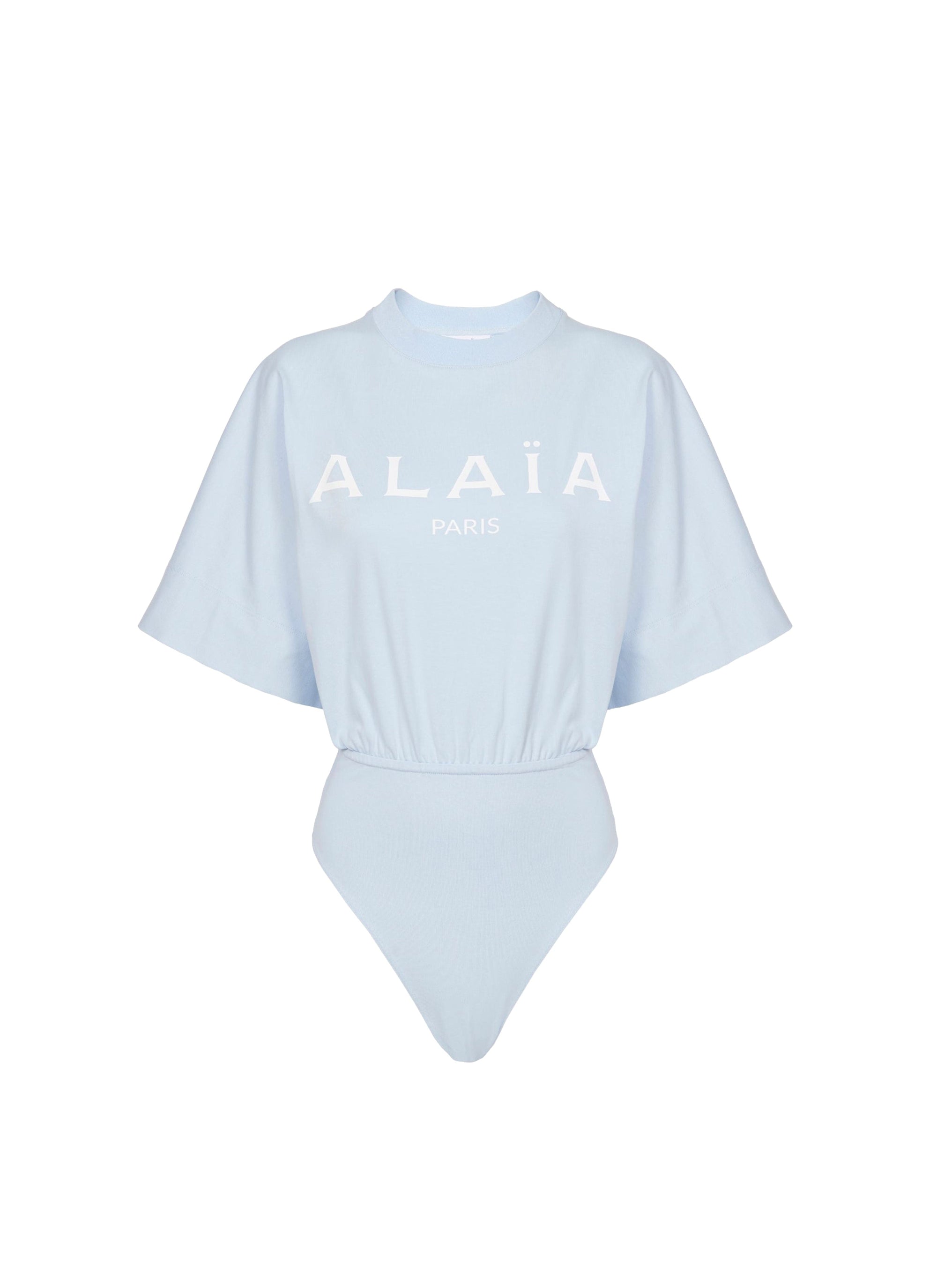 Body t-shirt à logo - Ciel & Blanc