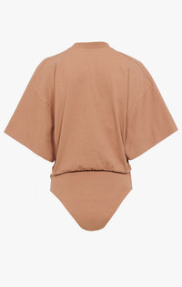 Body T-shirt logo Alaïa - Nude & Blanc