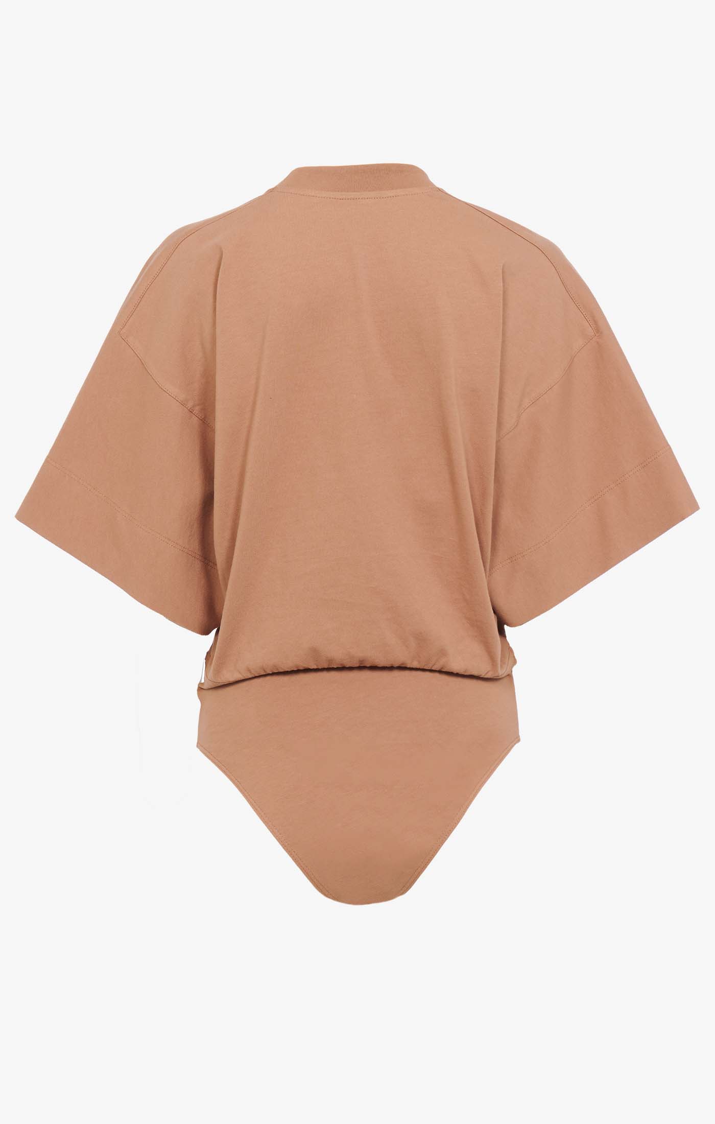 Body T-shirt logo Alaïa - Nude & Blanc