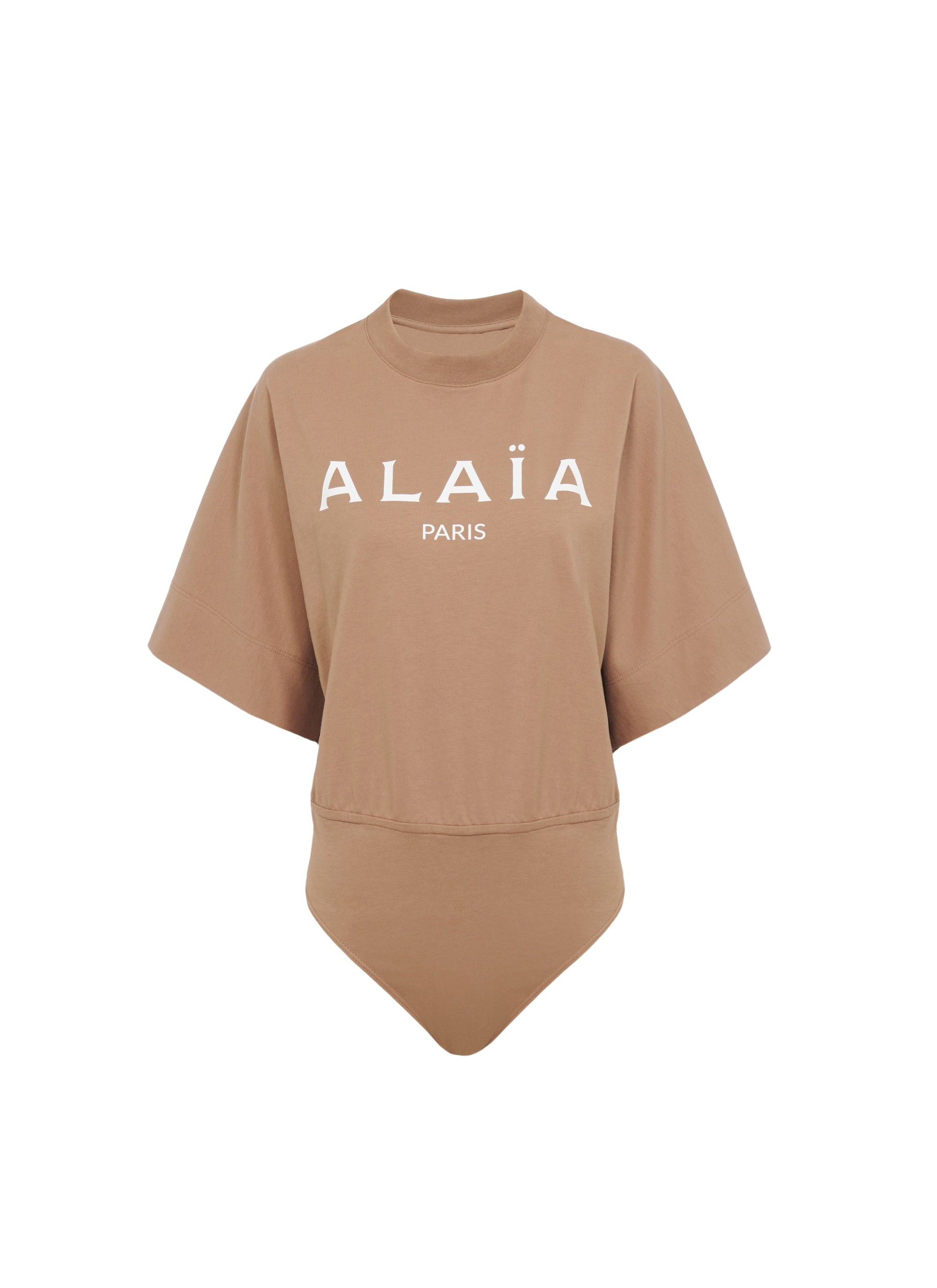 Body T-shirt logo Alaïa - Nude & Blanc