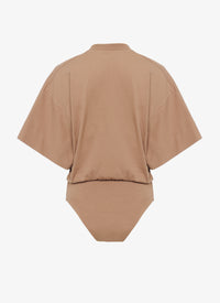 Body T-shirt logo Alaïa - Nude & Blanc