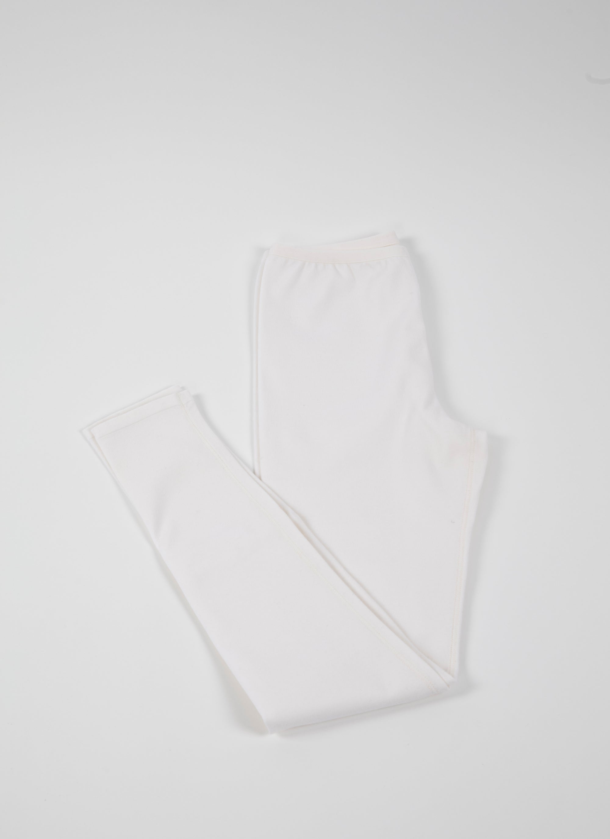 Long wool leggings - White iridescent