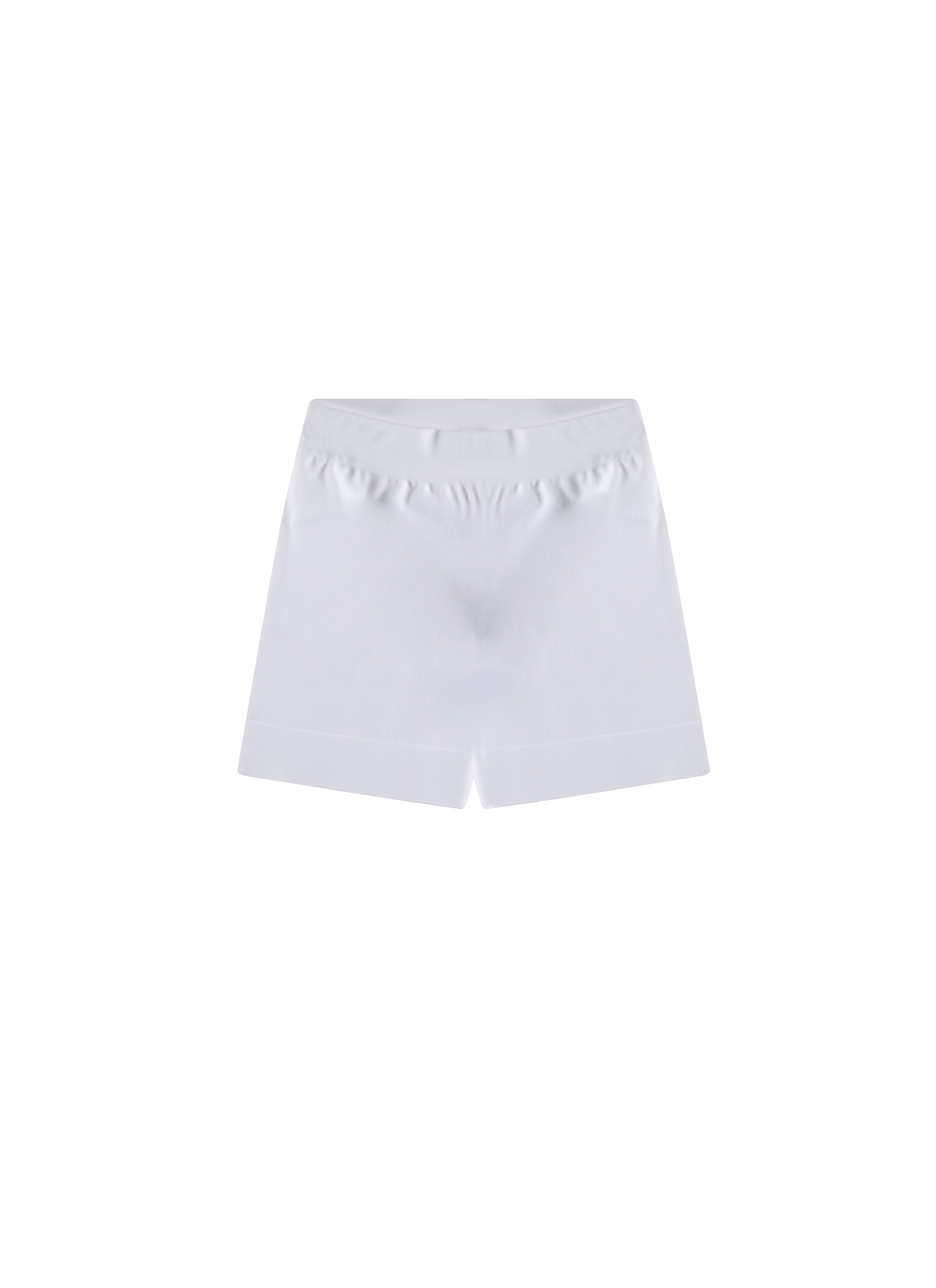 Short stretch taille haute - Blanc