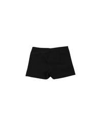 High waist stretch shorts - Black intense
