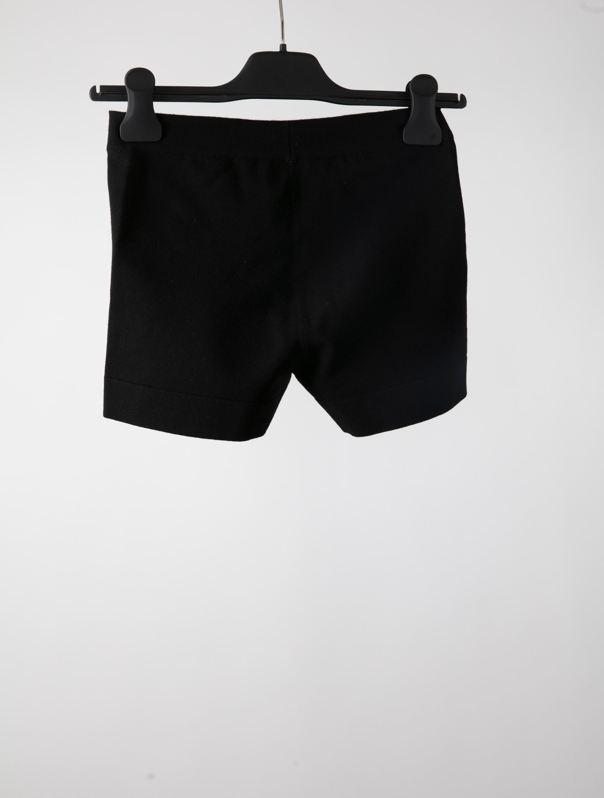 High waist stretch shorts - Black intense