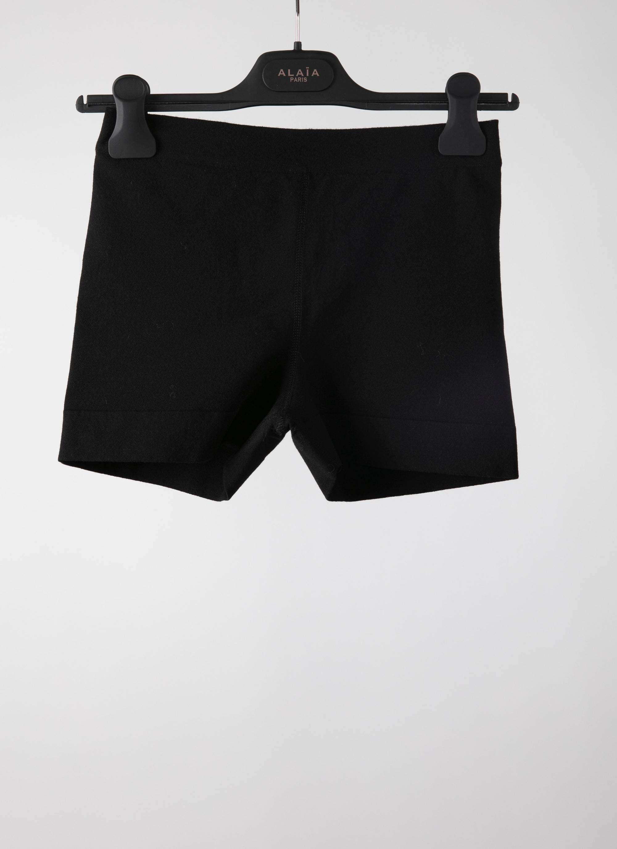 High waist stretch shorts - Black intense