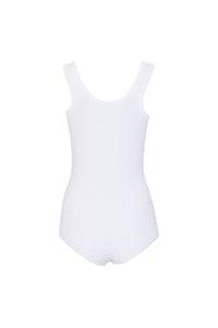 Classic square neck sleeveless bodysuit - Optic White