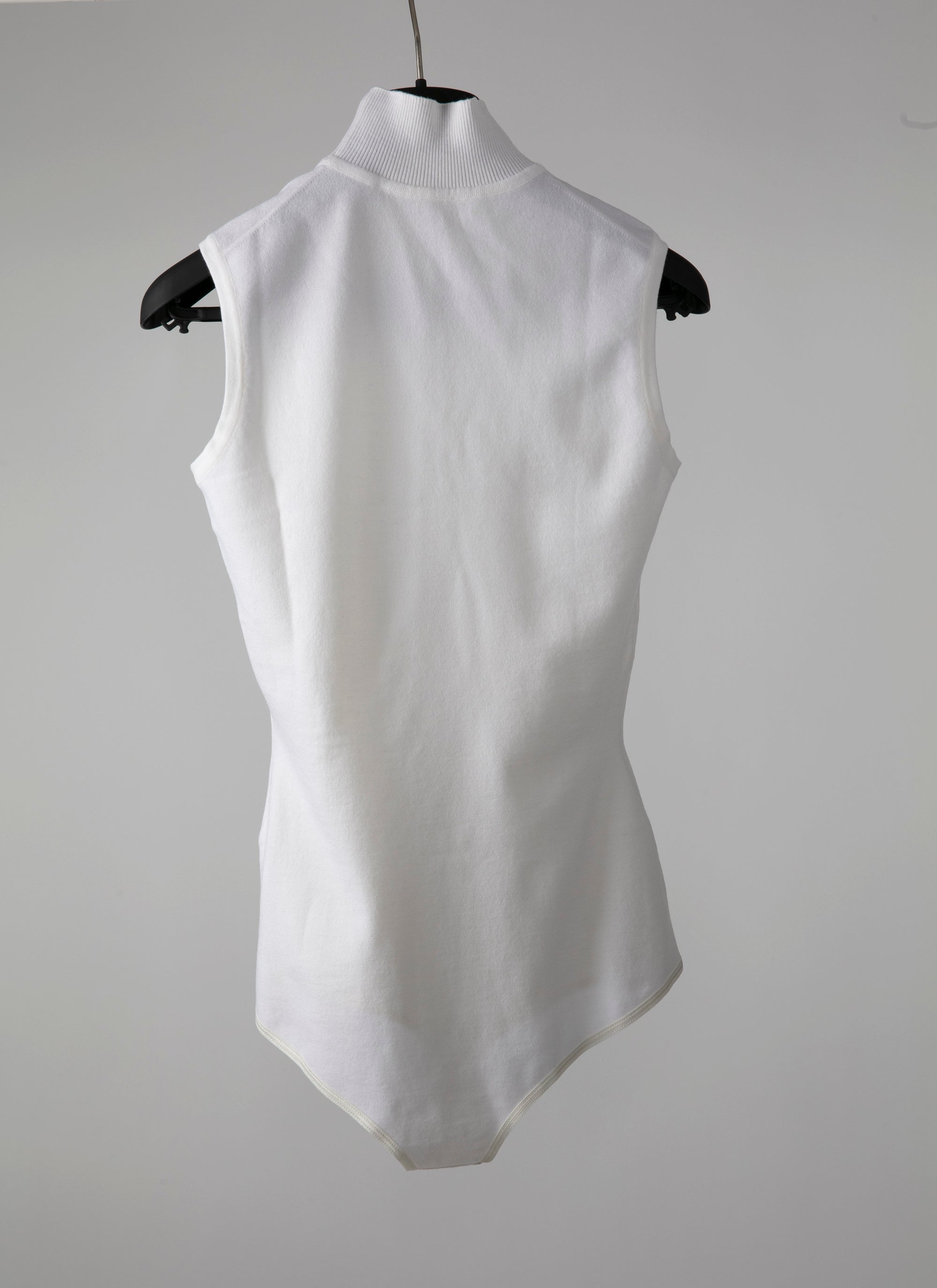 Body sans manches en laine - Blanc Nacre
