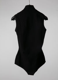 Body sans manches en laine - Noir