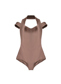 Off-shoulder bodysuit - Flesh