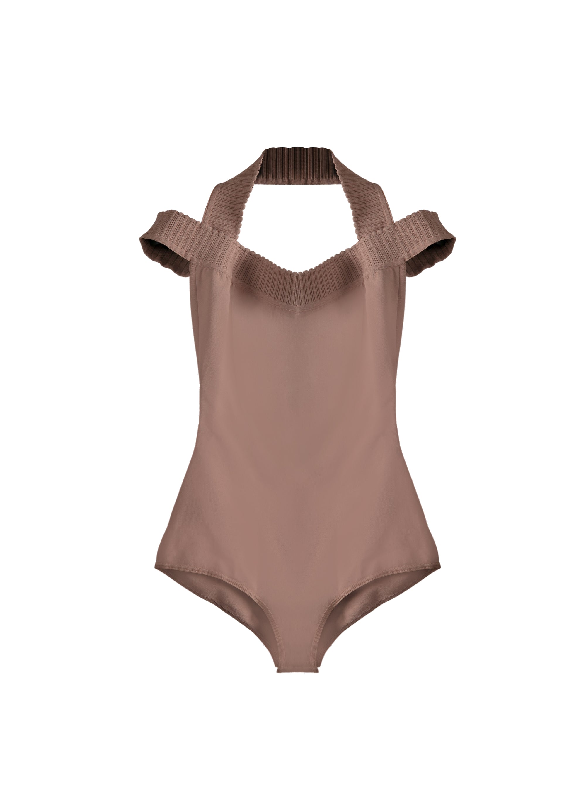 Off-shoulder bodysuit - Flesh