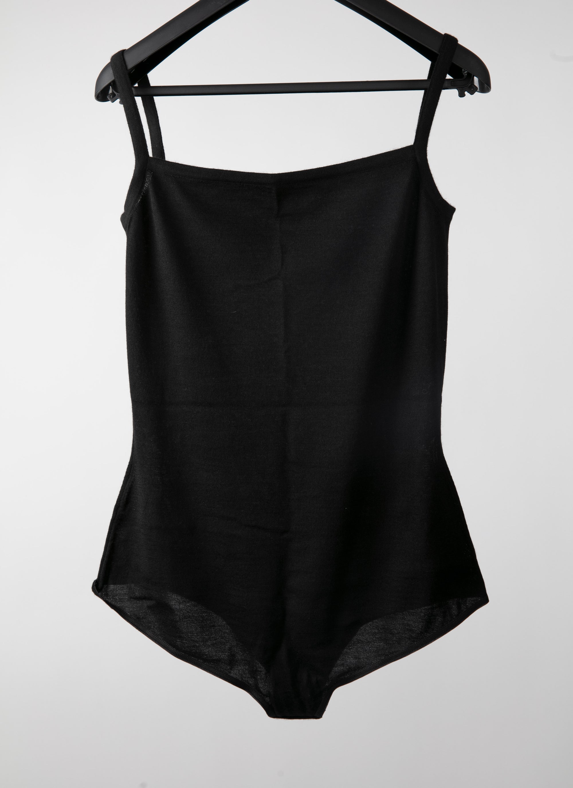 Strapless cashmere bodysuit - Black intense