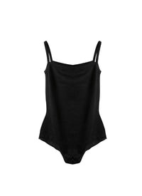 Strapless cashmere bodysuit - Black intense