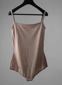 Body bretelles en cachemire - Sable