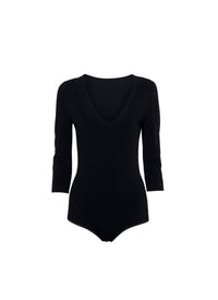 3/4 sleeve bodysuit - Black intense