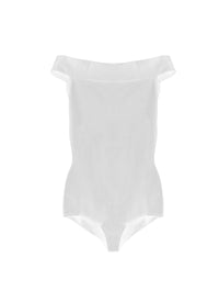 Body à épaules nues - Blanc