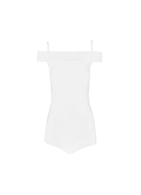 Body à épaules nues - Blanc Optique