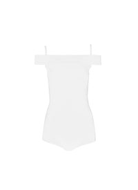 Off-shoulder bodysuit - Optic White