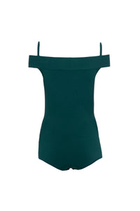 Body à épaules nues - Vert Bouteille
