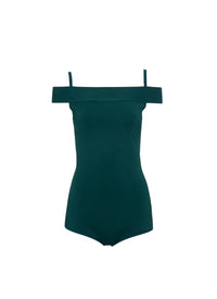 Body à épaules nues - Vert Bouteille