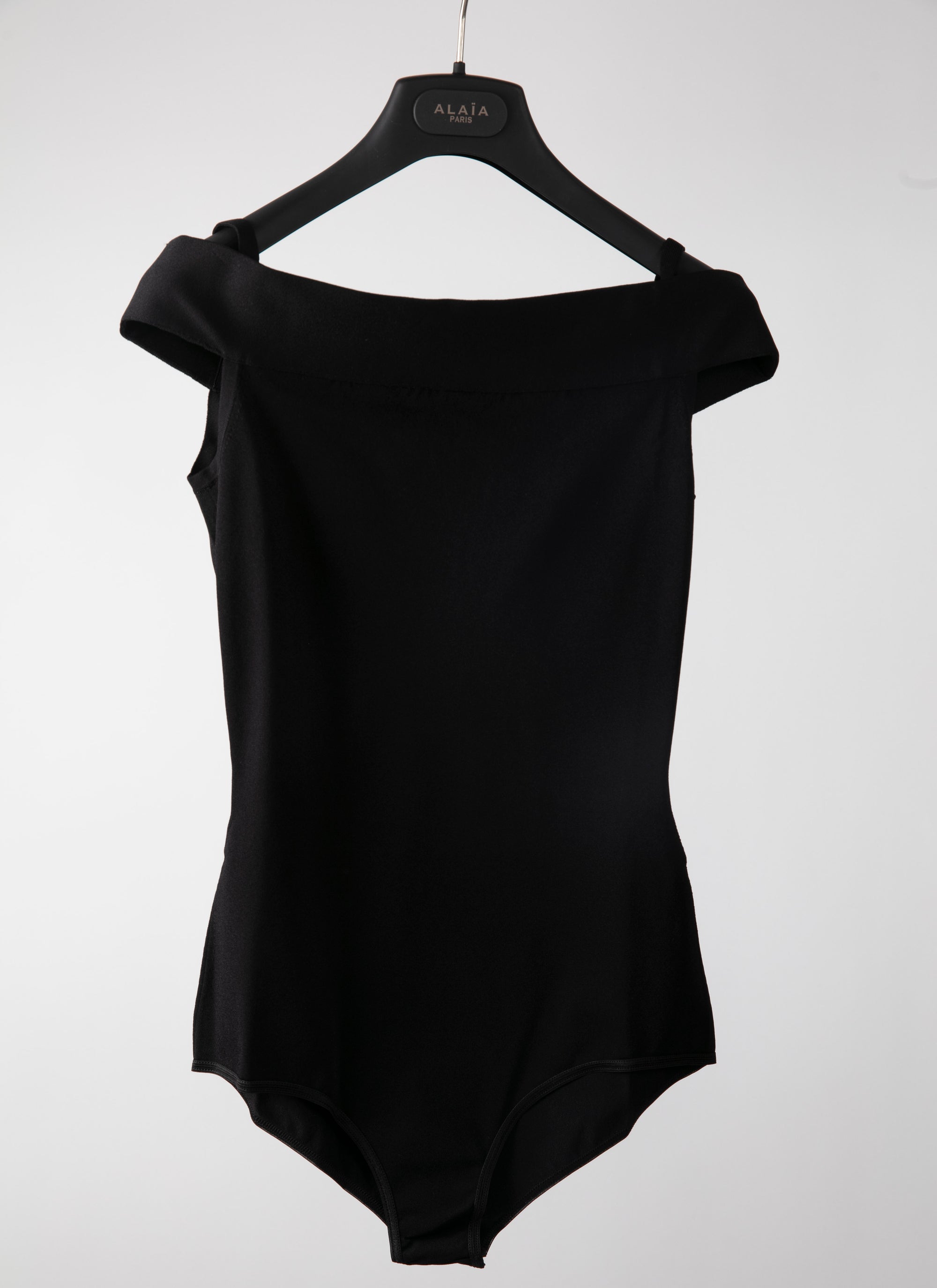 Off-shoulder bodysuit - Black intense
