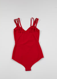 Strapless bodysuit - Scarlet