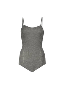Body sans manches à bretelles en cachemire - Gris chiné