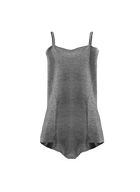 Body sans manches à bretelles en cachemire - Gris Chine