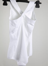 Body sans manches dos croisé - Blanc