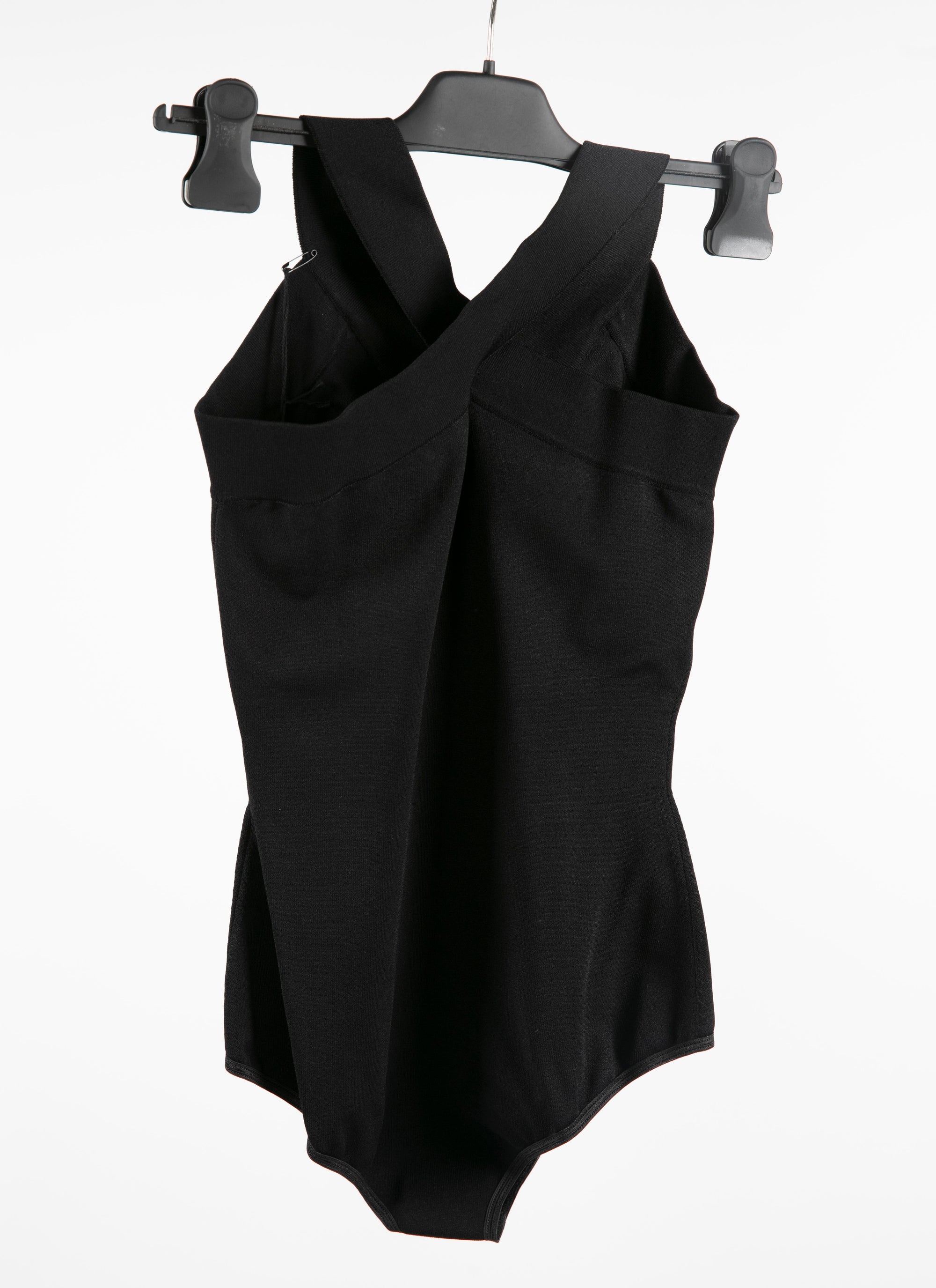 Body sans manches dos croisé - Noir