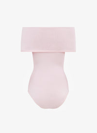 Bare Shoulders Bodysuit - Dragée Pink