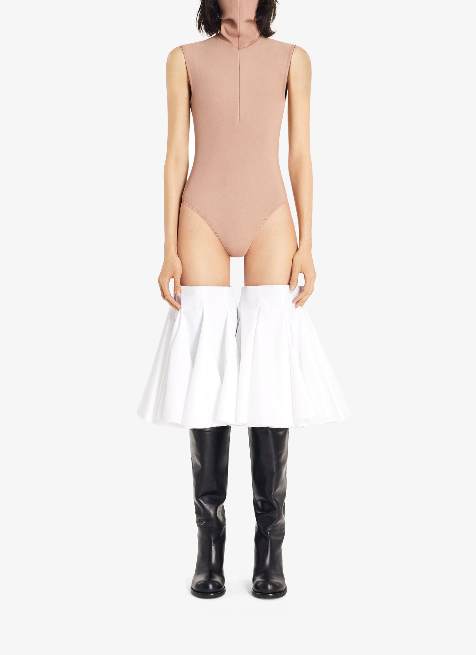 High neck bodysuit - Nude Alaïa