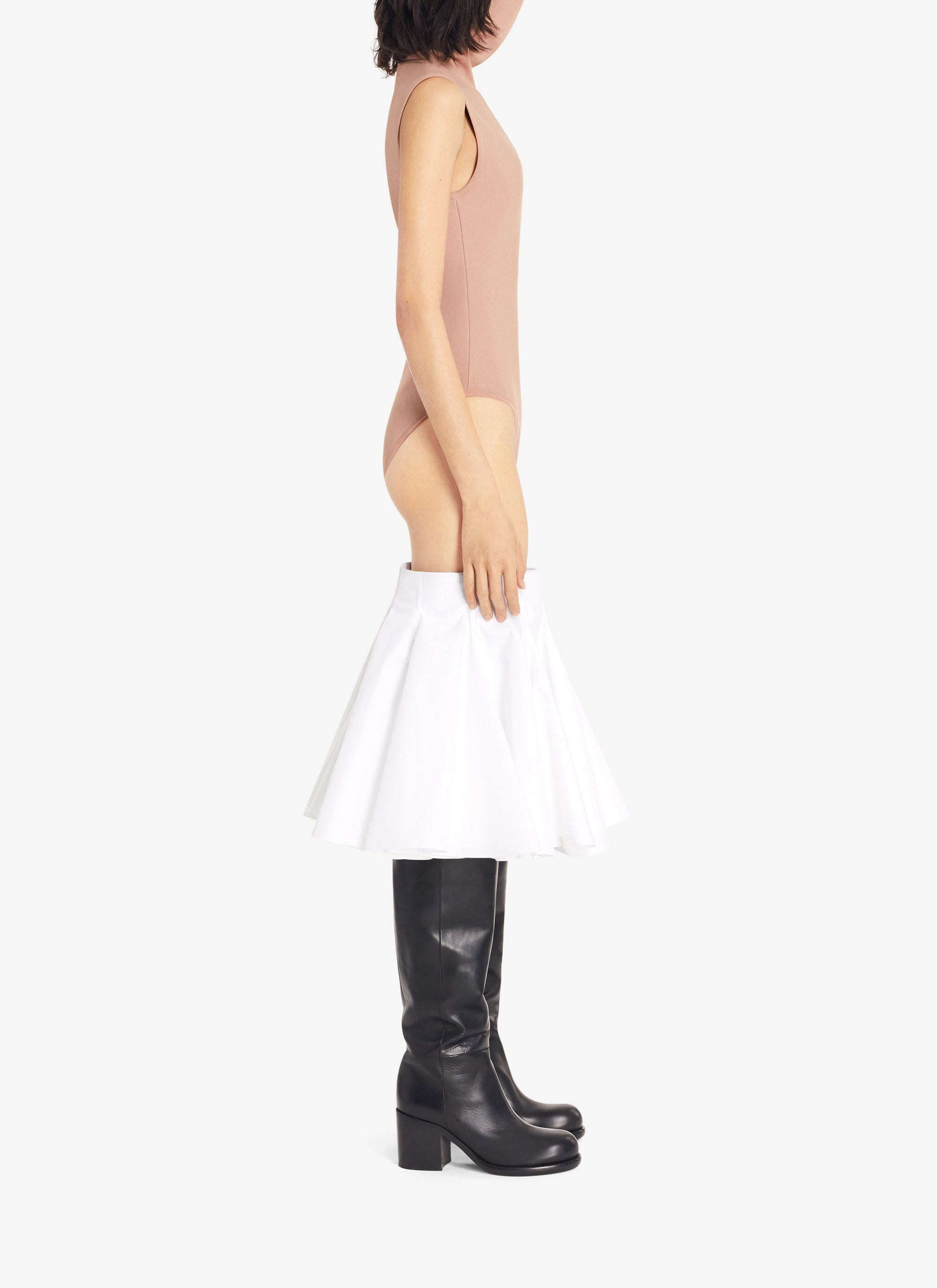High neck bodysuit - Nude Alaïa