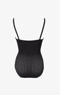 Thin straps bodysuit Vienne - Black Alaïa