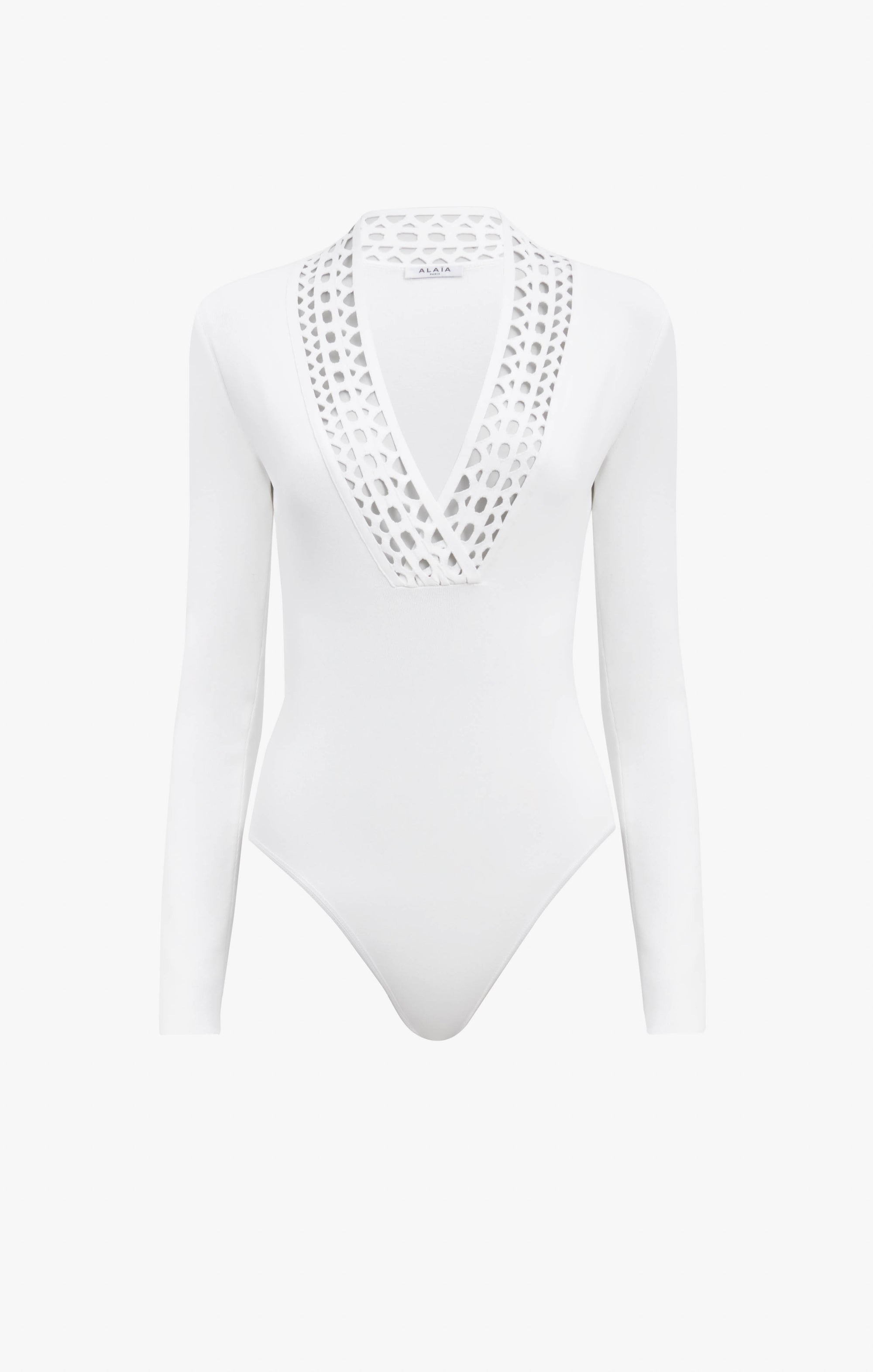 Vienna Long Sleeve Bodysuit - White