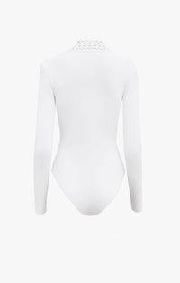 Vienna Long Sleeve Bodysuit - White