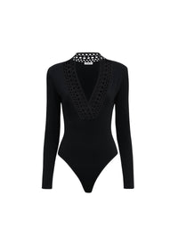 Body Vienne à manches longues - Noir Alaïa
