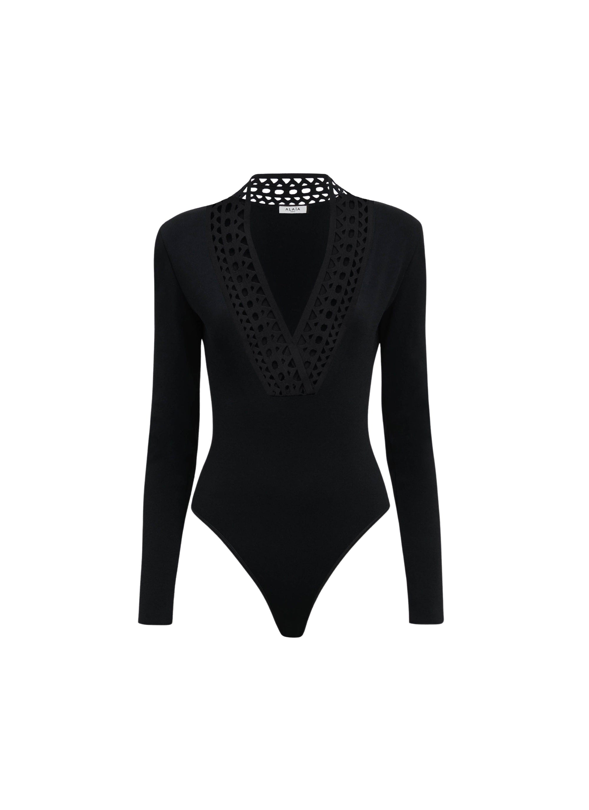 Body Vienne à manches longues - Noir Alaïa